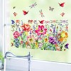 Chstarina Window Sticker Garden Wall Sticker Flowers Window Pictures Stickers