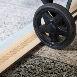 Domestic door ramp removal step remover slope plate threshold removal, 20mm brown 1 piece (5764) / 국산 문턱경사로 방문턱제거 단차해소기 경사판 문지방제거, 20mm 브라운 1개입(5764)