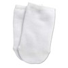 Gipsy Half Foot Socks White (2 Pack) Toe Half Size