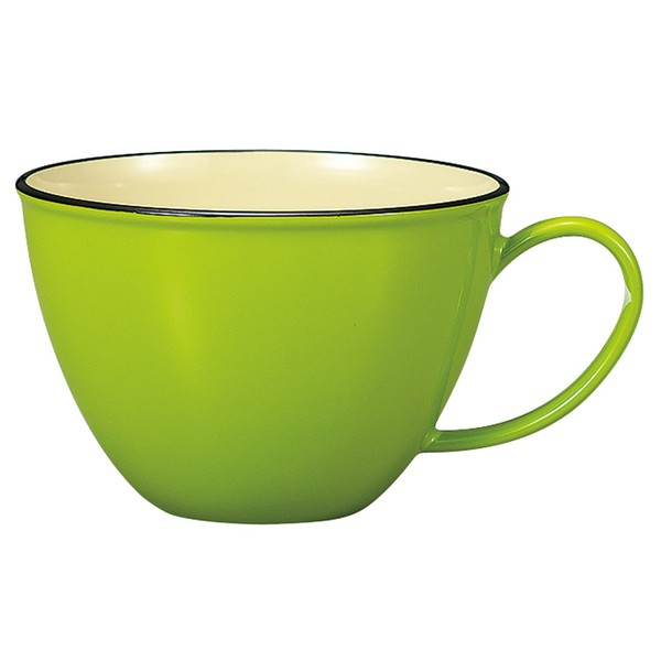 Yamanaka Lacquer Natural Soup Cup, Green M16052-9