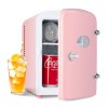 YSSOA 4L 6 Can Portable Mini Fridge Compact Cooler &
