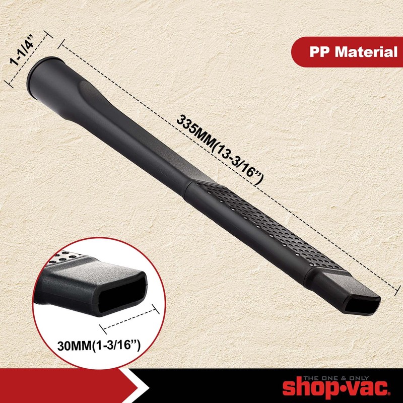 Shop-Vac 2PC 8011848 Car Cleaning Kit, 1-1/4 in. Diameter, Flexible