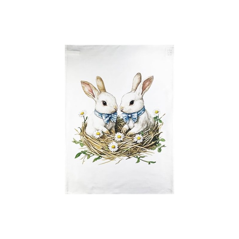 Half a Donkey Bunnies in the nest large cotton tea
