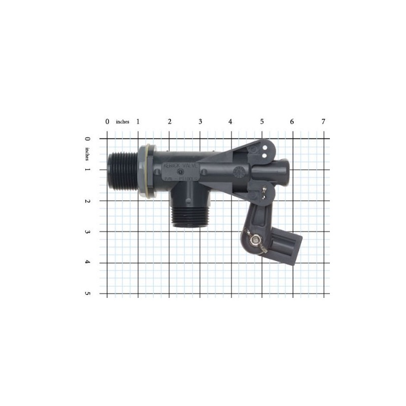 Kerick Valve PT100SS PVC Float Valve, Tank Mount, 60 gpm