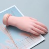 Healeved Movable Rubber Nail Art Practice Hand Model Bendable Right-Handed