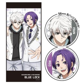 Blue Rock Anime Character Large Towel A with Can Badge [Nagi & ReiO]