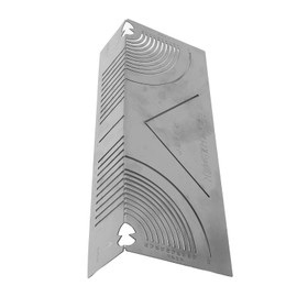 FILFEEL Square Tube Bending Marking Tool, R20-65 Round Corner Scissor Drawing Tool for Parallel Lines, Stainless Steel for Metal Working