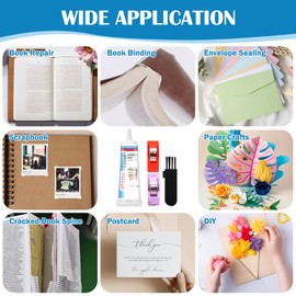 Book Repair Glue,Book Page Adhesive,Quick Drying Bookbinding Adhesive,Student/Library Repair,Binding and Repair Paper Glue,Collage Books,Paper Crafts,Collages