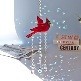 NMEINV Hummingbird with Crystal Sun Catcher, Glass Window Hanging Ornament,Rainbow Maker Crystal Prism Suncatcher Outdoor Indoor Home Garden Party Decor, Christmas Birthday Valentine Gift