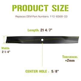 PetMigo Medium Lift Mower Blade Replaces 110-6568-03 Fits for Exmark Toro 42 inch Deck Quest Series TimeCutter Z4200 Z4220 SS 4216 SS 4200 SS 4260 2 Pack