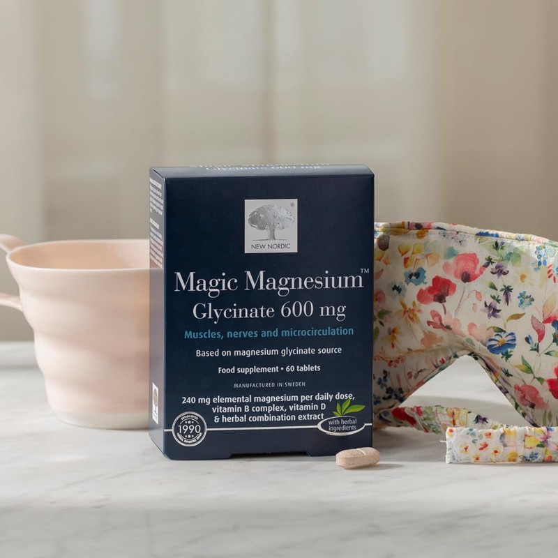 New Nordic Magnesium Glycinate | 600 mg Extra Strength |