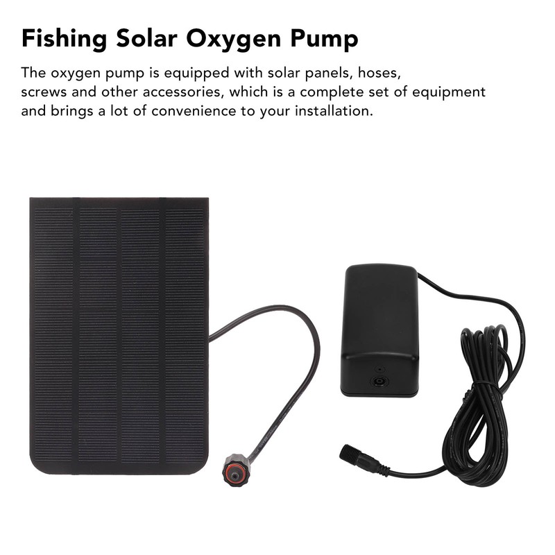 Solar Oxygen Pump 2.5W High Power Lightweight Fishing Pool Oxygen