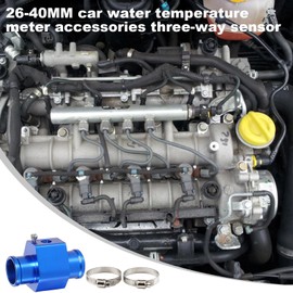 Automotive Temperature Fitting Adapter,Sensor Gauge Water Temperature Hose Attachment - Water Coolant Temperature Gauge Joint Pipe Adaptor for Vehicle