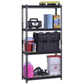 Muscle Rack 30" x 60" x 12" 4 Tier Rack Metal Shelving Unit Heavy Duty Storage Organizer