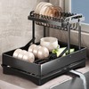 Dish Drying Rack for Kitchen Counter, 304 Stainless Steel 2