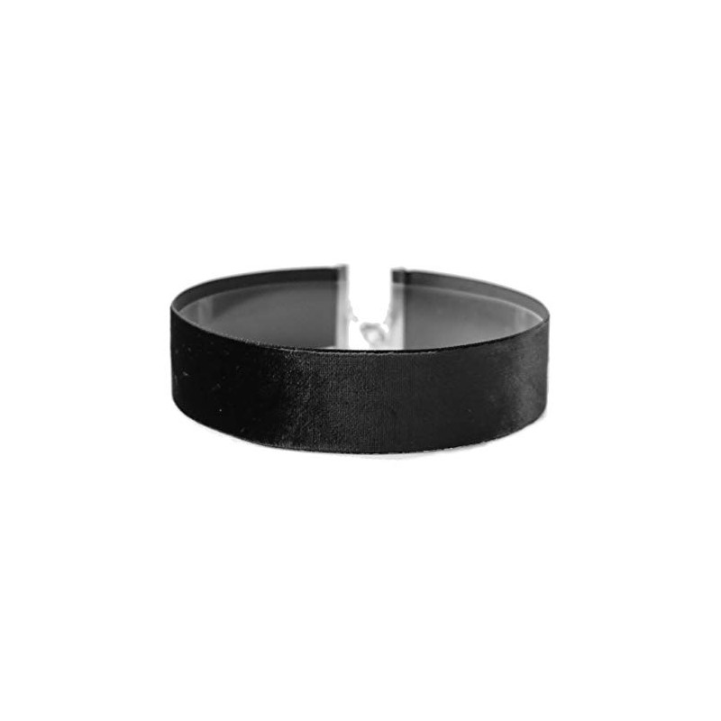 dplus arts Choker Velvet Men's, Women's, Kids, Metal Fittings, Silver,