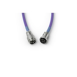 Glorious Coiled USB C Cable - Artisan Braided Custom Keyboard Cable for Mechanical Gaming Keyboards (Nebula)