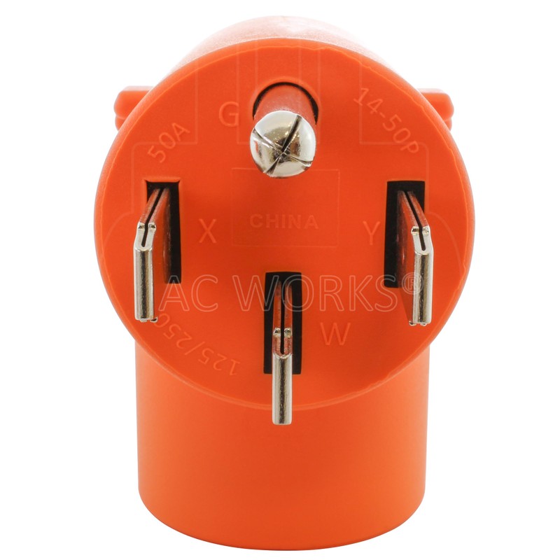 AC WORKS [AD1450L630] Locking Adapter Generator/ RV/ Range 14-50P Plug