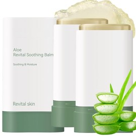 2PCS Aloe Vera After Sun Cream Stick,Organic Aloe Vera Gel for Face&Body,After Sun Lotion Calm Balm with Repairing&Soothing Skin,Aloe Vera Moisturizer Stick Deeply Hydrates,Fast-Absorbing,Cruelty Free