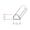 EWPM32 Mini Panel Molding 3/4" Wide x 1/2" Trim. Unfinished,