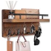 Aegistus Key Holder for Wall Decorative with 5 Key Hooks,