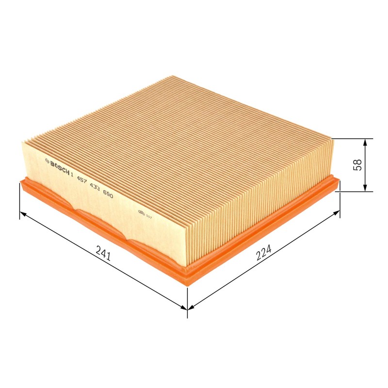 Bosch 1457433690 Air Filter Insert