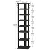 HOOBRO 8 Tiers Vertical Shoe Rack, Wooden Shoe Storage Organizer