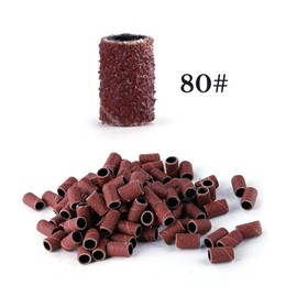 100PCS Nail Sanding Bands 80 for Electric Drill Machines Filing Bits