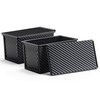 2 Pack Pullman Bread Loaf Pan with Lid, 1 Pound