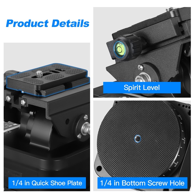 Soonpho M4 Motorized Rotating Panoramic Tripod Head, Remote Control 360°