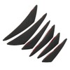 ChaRLes 6pcs Universal Carbon Fiber Spoiler Front Bumper Fins Spoiler