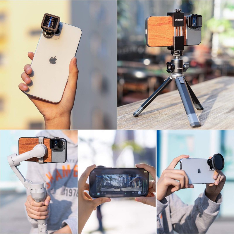 ULANZI Anamorphic 1.55 XT Lens for Smartphones - Anamorphic, Black