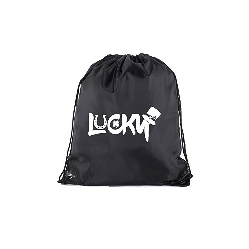 Mato & Hash St Patrick's Drawstring Bags, Reusable Cinch Backpacks,