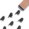 Spatz Bird Rubber Stamp, 3/5 Inch Small Mini Stamp for