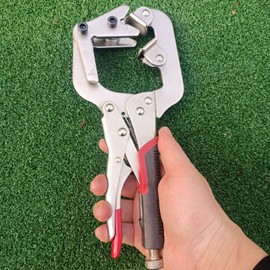 Toysmith Welding Pipe Pliers, Locking Plier Clamp, 10" Adjustable Anti-Slip Handle, Ergonomic Grip Clamp Set Locking Clamp Set for Woodworking Farm