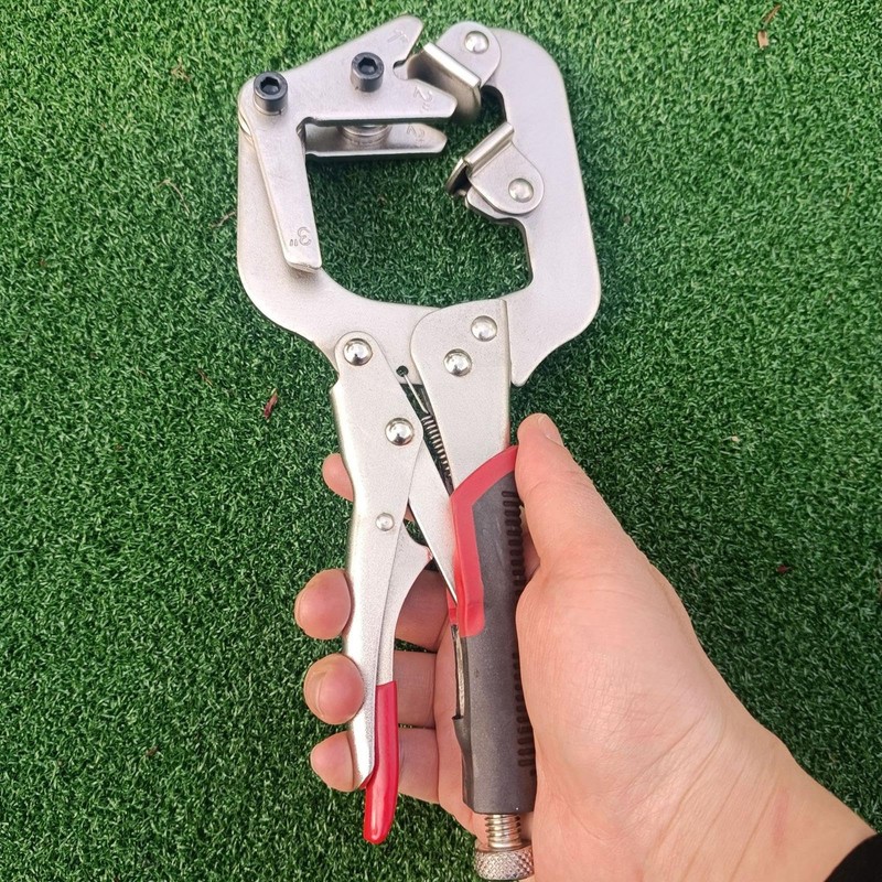 Toysmith Welding Pipe Pliers, Locking Plier Clamp, 10" Adjustable Anti-Slip
