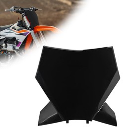 BAOUFF Dirt Bike Number Plate,Motorcycle Front Number Plate ABS Plastic Replacement for SX SX-F XC XC-F 125/250/300/350/450 2023-2024 Black