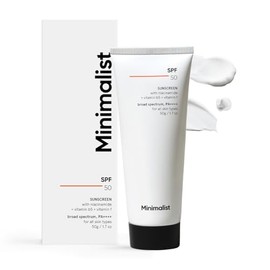 Minimalist Protector Solar Spf 50 Ligero Con Multi-Vitaminas  Sin Blanco Fundido  Amplio Espectro Pa   Para Mujeres Y Hombres  50G                    