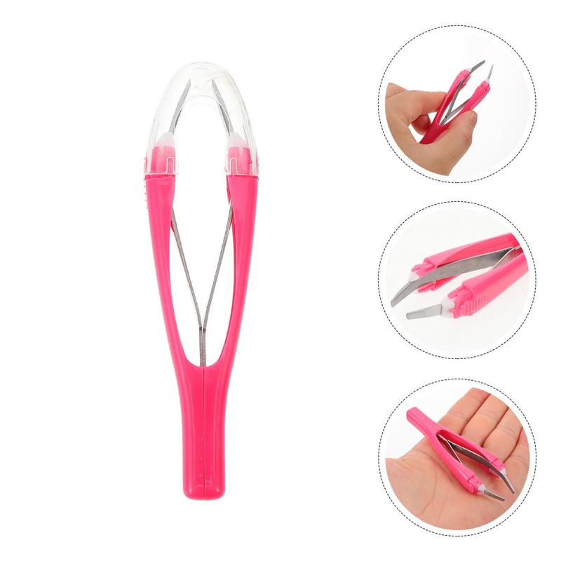 NOLITOY Brow Clip Tweezer Automatic Eyebrow Clamp Trimming Tool and
