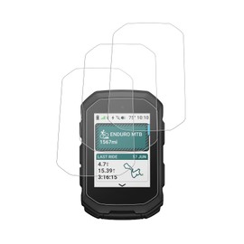 FJIASTB Screen Protector for Garmin Edge MTB GPS Bike Computer, 9H Tempered Glass Film Easy to Install, No Bubble, Anti-Scratch, 3-Pack