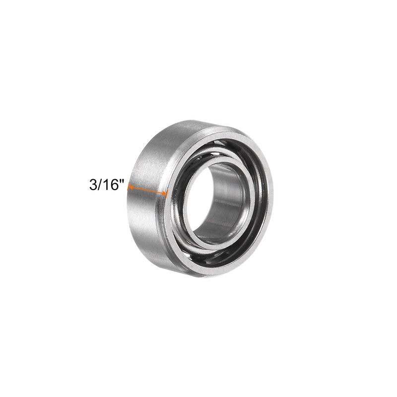 sourcing map R188 Deep Groove Ball Bearings 1/4" x 1/2"