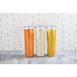 Vip Ahmet VP-197 Storage Container, 3-Piece Set, 400 ml, 700 ml, 1250 ml, 1750 ml, Round (3 x 1750 ml VP-197)