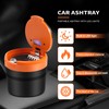 dieyyuca Portable Ashtray with LED Light Auto Cup Holder Ash