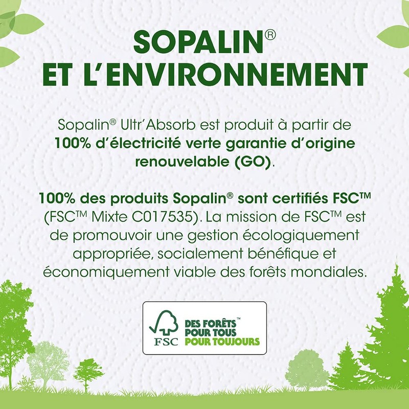 Sopalin Ultra Maxi Towel 3 Rolls (Equivalent to 6 Classic