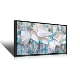 YCPRIMER LIVING ROOM WALL ART PASTELS GREEN BEAUTIFUL FLORAL PICTURE FOR LIVING ROOMS OFFICE THE KITCHEN EASY AND READY TO HANG