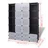 vidaXL Versatile Black and White Modular Cabinet for Clothes and