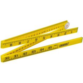 Draper 20700 Plastic Folding Rule, 1 Metre Length