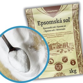 Martons Epsom Salt 1000 g Magnesium Sulphate Bath Salt Magnesium Bath Salt Epsom Salt Bath Additive Muscle Relaxation Natural