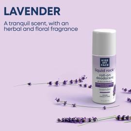 Kiss My Face Liquid Rock Deodorant Roll-On, Lavender, 3 Fl Oz (1900373)