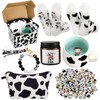Honeydak Cow Gifts Set for Women Cow Printed Accessories Includes